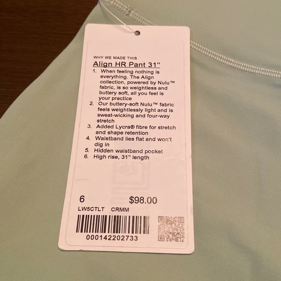 Lululemon🍋Align High-Rise Pant 31” - Picture 4 of 4